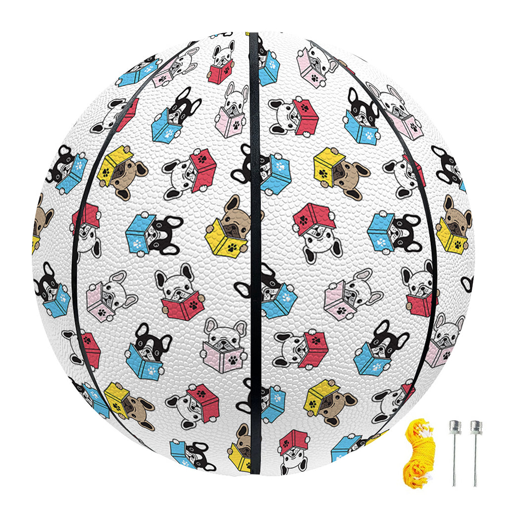 French Bulldog Reading Book Print Basketball