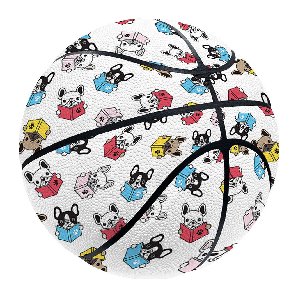 French Bulldog Reading Book Print Basketball