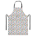 French Bulldog Reading Book Print Bib Apron With Pocket