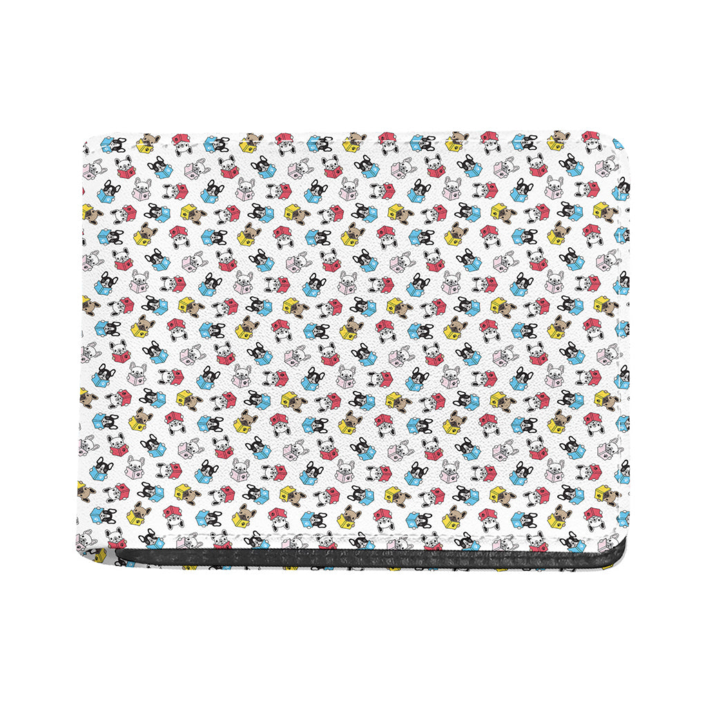French Bulldog Reading Book Print Bifold Wallet