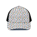 French Bulldog Reading Book Print Black Mesh Trucker Hat