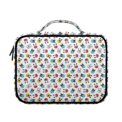 French Bulldog Reading Book Print Briefcase Bible Bag