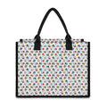 French Bulldog Reading Book Print Canvas Tote Bag