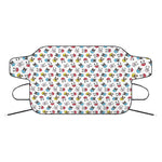 French Bulldog Reading Book Print Car Windshield Snow Cover