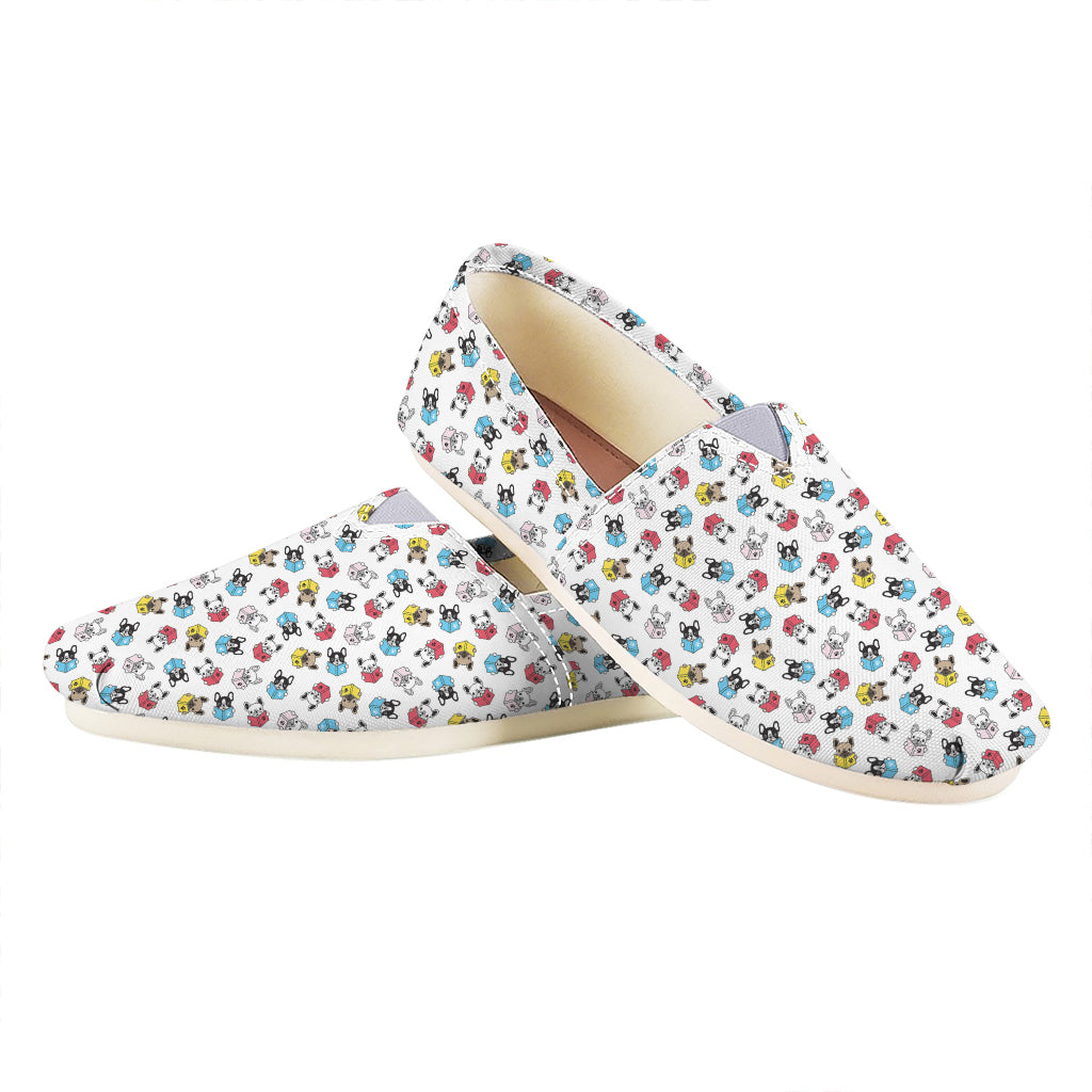 French Bulldog Reading Book Print Casual Shoes