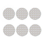 French Bulldog Reading Book Print Coaster Set