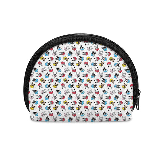 French Bulldog Reading Book Print Coin Purse