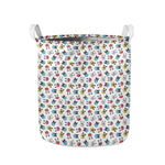 French Bulldog Reading Book Print Collapsible Laundry Basket