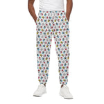 French Bulldog Reading Book Print Cotton Pants
