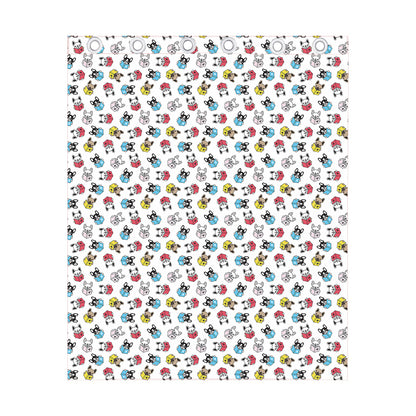 French Bulldog Reading Book Print Curtain