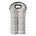 French Bulldog Reading Book Print Double Neoprene Wine Tote