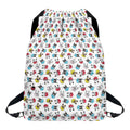 French Bulldog Reading Book Print Drawstring Backpack