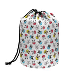 French Bulldog Reading Book Print Drawstring Makeup Bag