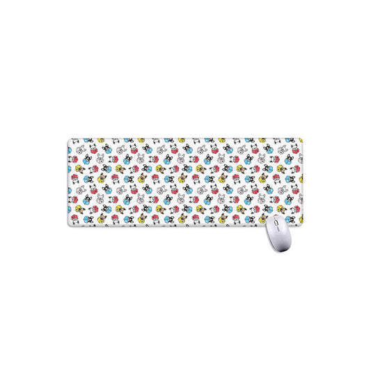 French Bulldog Reading Book Print Extended Mouse Pad