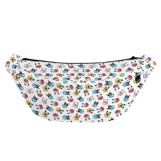 French Bulldog Reading Book Print Fanny Pack