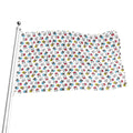 French Bulldog Reading Book Print Flag