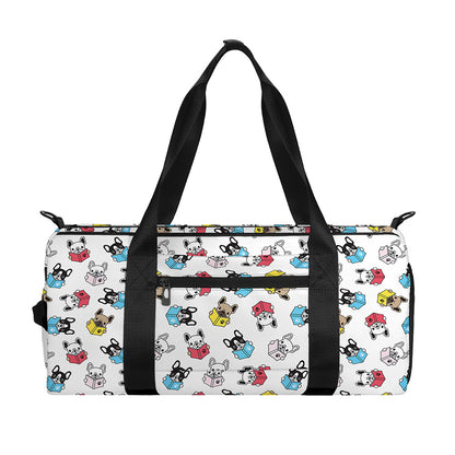 French Bulldog Reading Book Print Gym Bag