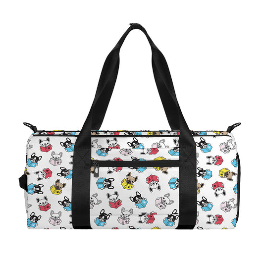 French Bulldog Reading Book Print Gym Bag