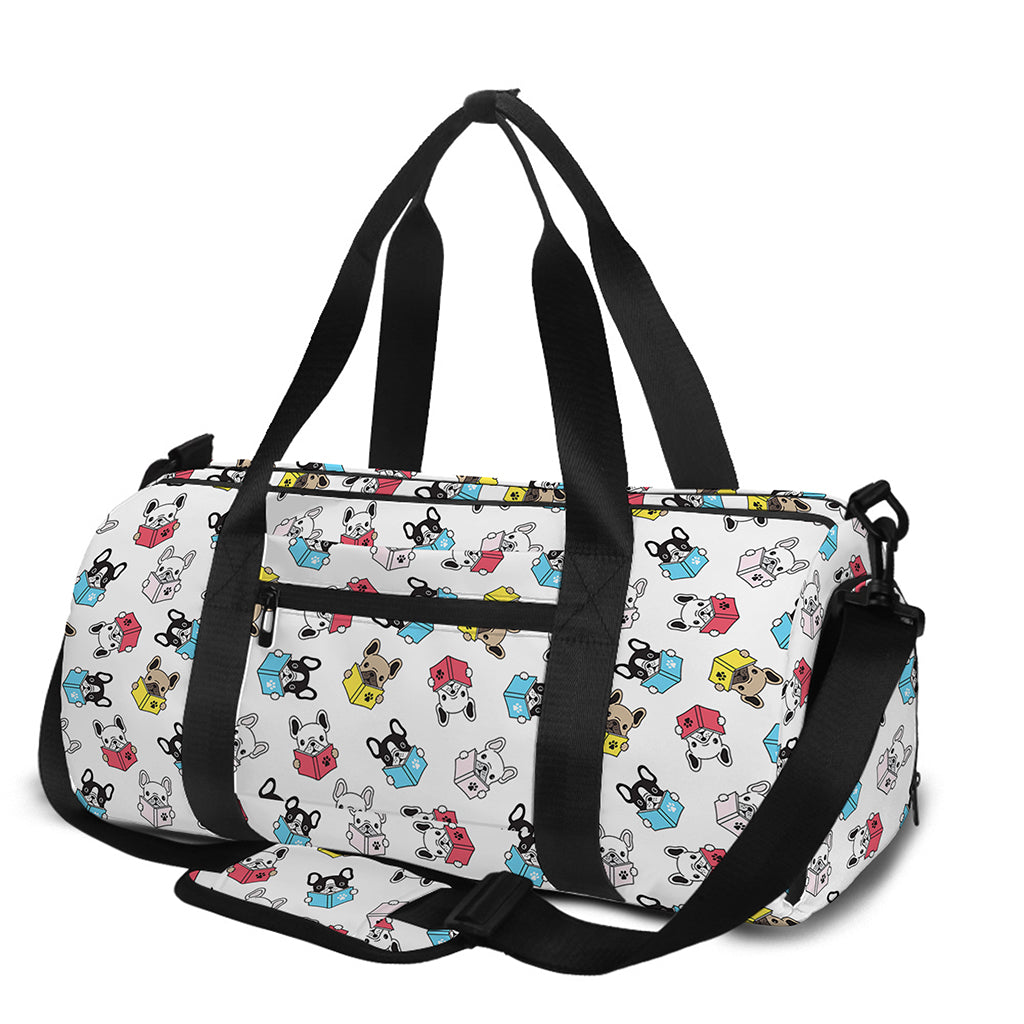 French Bulldog Reading Book Print Gym Bag