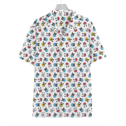 French Bulldog Reading Book Print Hawaiian Shirt