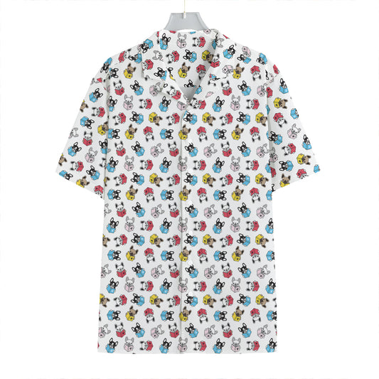 French Bulldog Reading Book Print Hawaiian Shirt