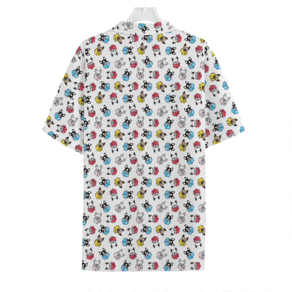 French Bulldog Reading Book Print Hawaiian Shirt