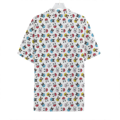 French Bulldog Reading Book Print Hawaiian Shirt