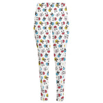 French Bulldog Reading Book Print High-Waisted Pocket Leggings