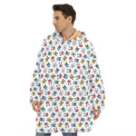 French Bulldog Reading Book Print Hoodie Blanket