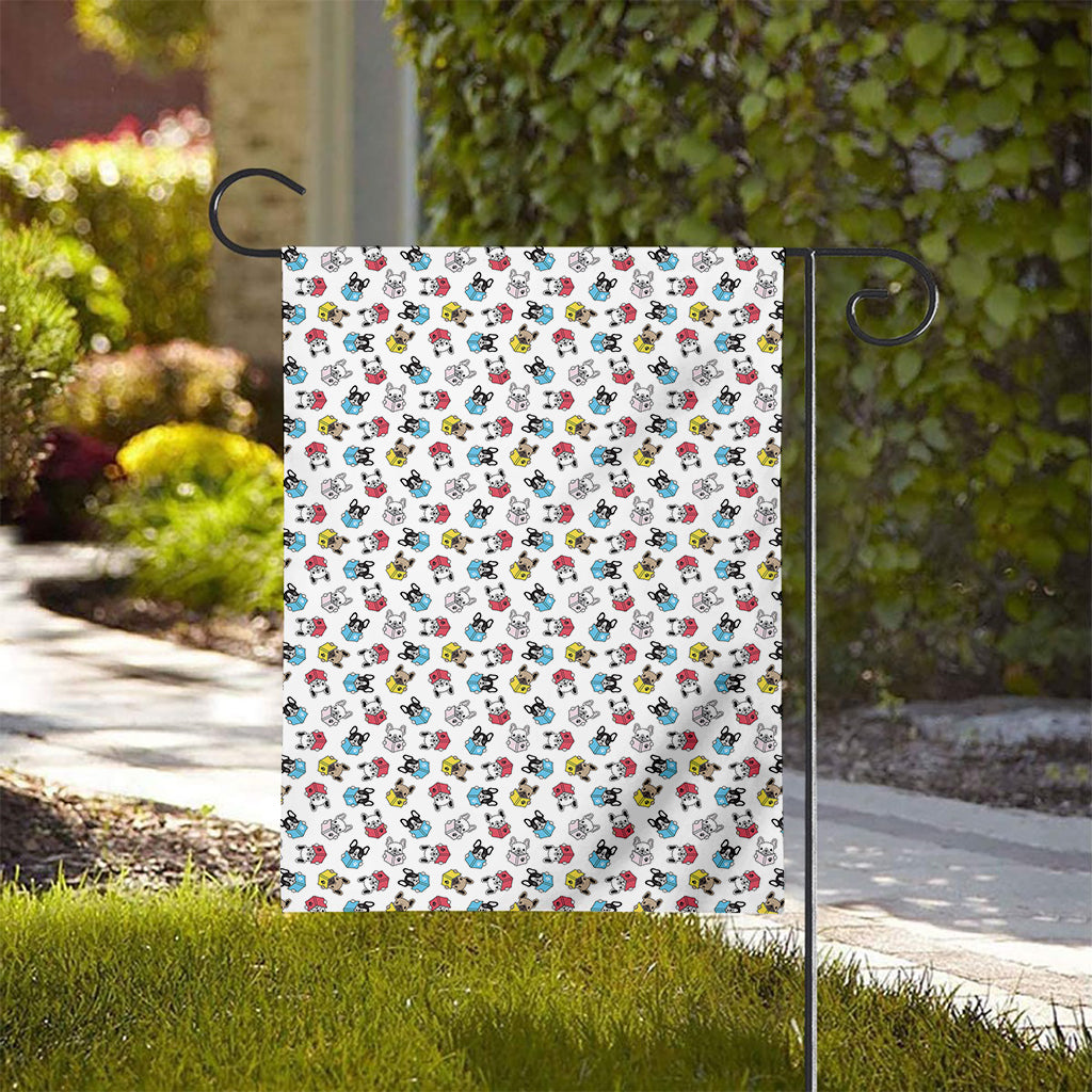 French Bulldog Reading Book Print House Flag