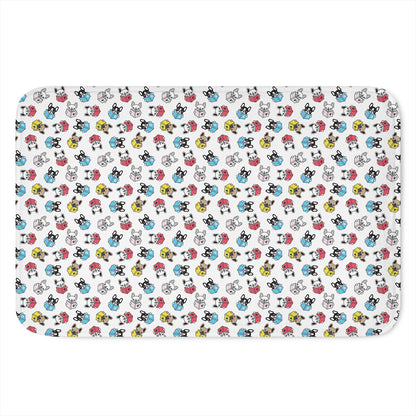 French Bulldog Reading Book Print Indoor Door Mat