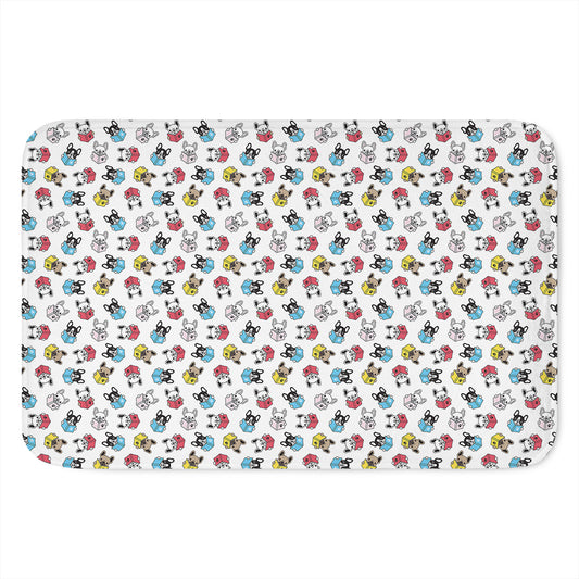 French Bulldog Reading Book Print Indoor Door Mat
