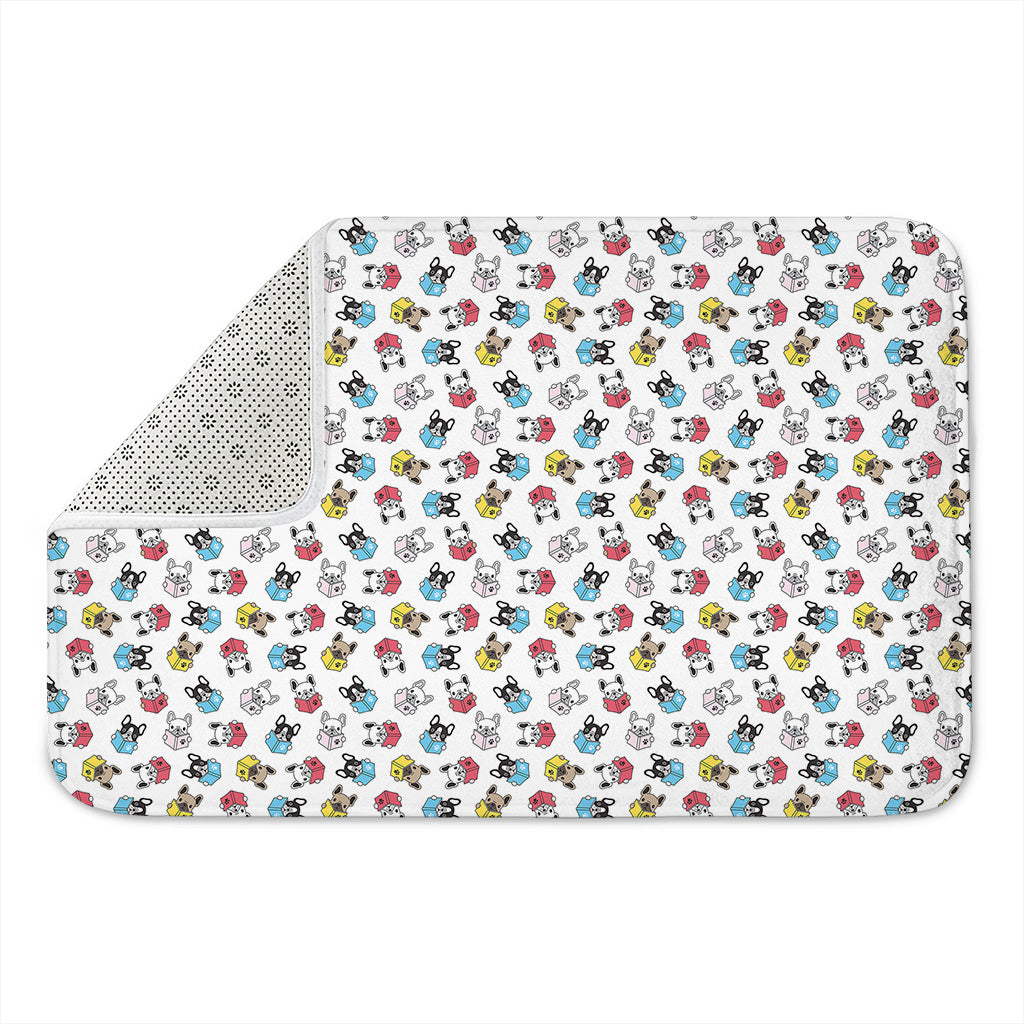 French Bulldog Reading Book Print Indoor Door Mat