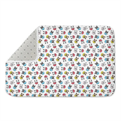 French Bulldog Reading Book Print Indoor Door Mat
