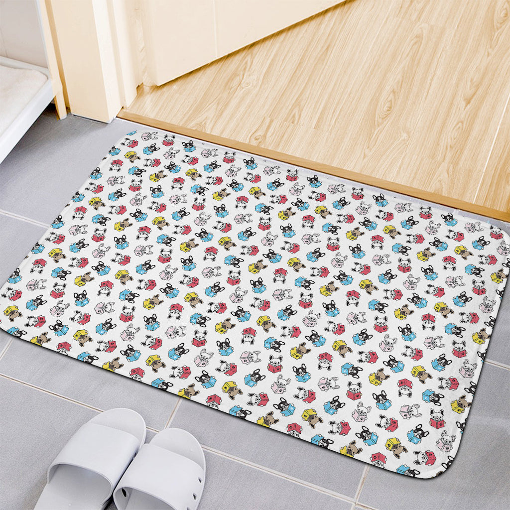 French Bulldog Reading Book Print Indoor Door Mat