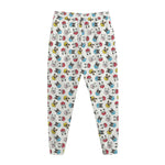 French Bulldog Reading Book Print Jogger Pants