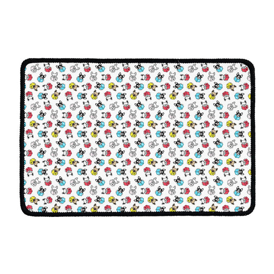 French Bulldog Reading Book Print Kitchen Mat
