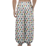 French Bulldog Reading Book Print Lantern Pants