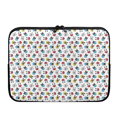 French Bulldog Reading Book Print Laptop Sleeve