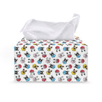 French Bulldog Reading Book Print Leather Tissue Box Cover
