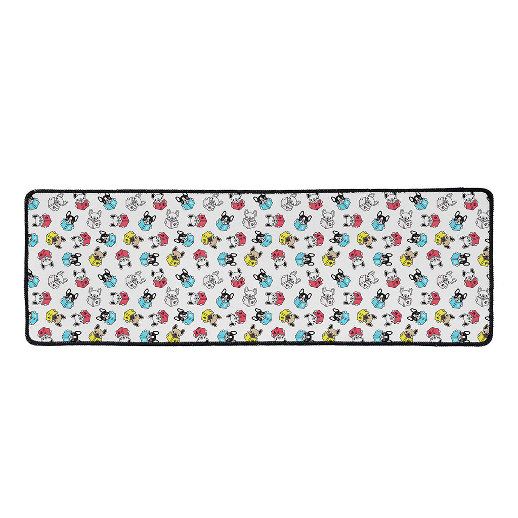 French Bulldog Reading Book Print Long Kitchen Mat