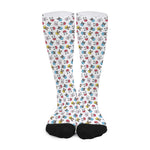 French Bulldog Reading Book Print Long Socks