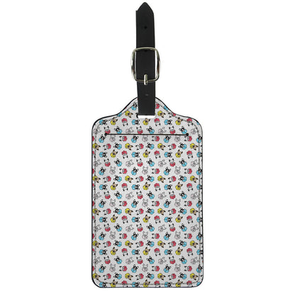 French Bulldog Reading Book Print Luggage Tag