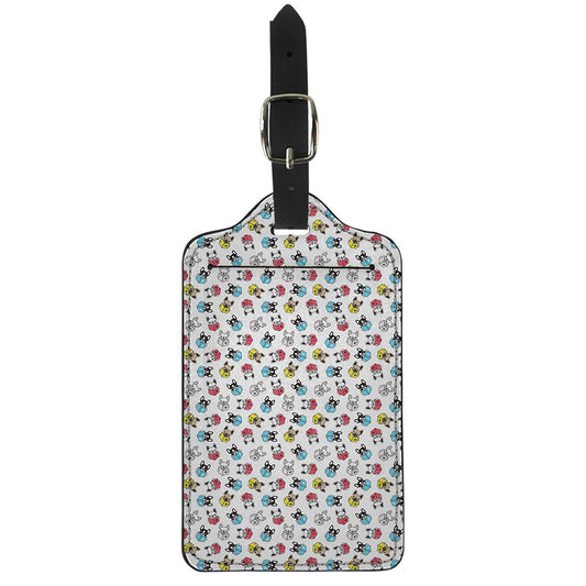 French Bulldog Reading Book Print Luggage Tag