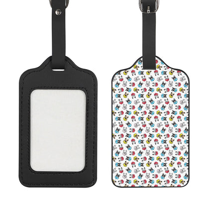French Bulldog Reading Book Print Luggage Tag