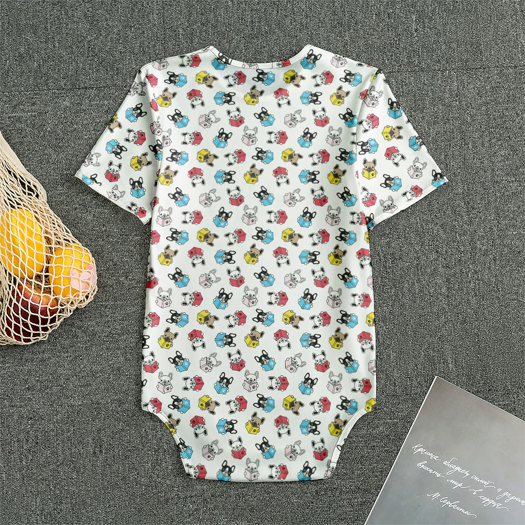 French Bulldog Reading Book Print Men's Bodysuit