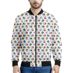 French Bulldog Reading Book Print Men's Bomber Jacket