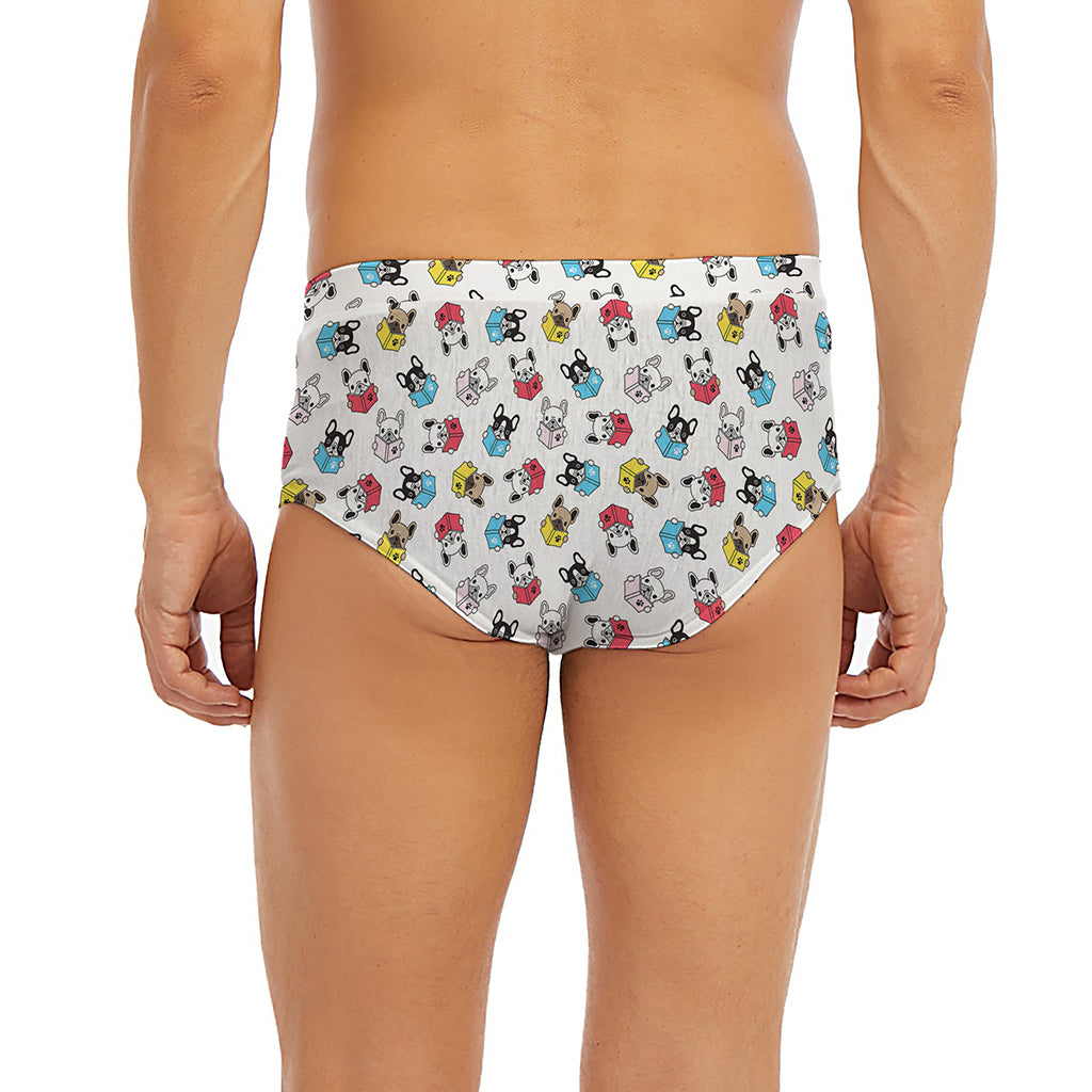 French Bulldog Reading Book Print Men's Briefs