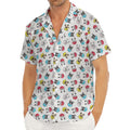 French Bulldog Reading Book Print Men's Deep V-Neck Shirt