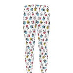French Bulldog Reading Book Print Men's leggings
